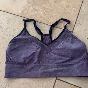 PINK Victoria's Secret Heathered Purple Sports Bra